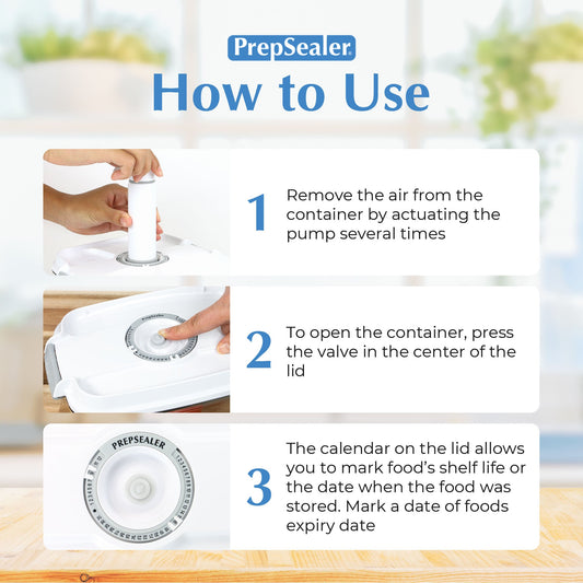 Innovative storage options for fresh food vacuum container prepsealer –  PrepSealer