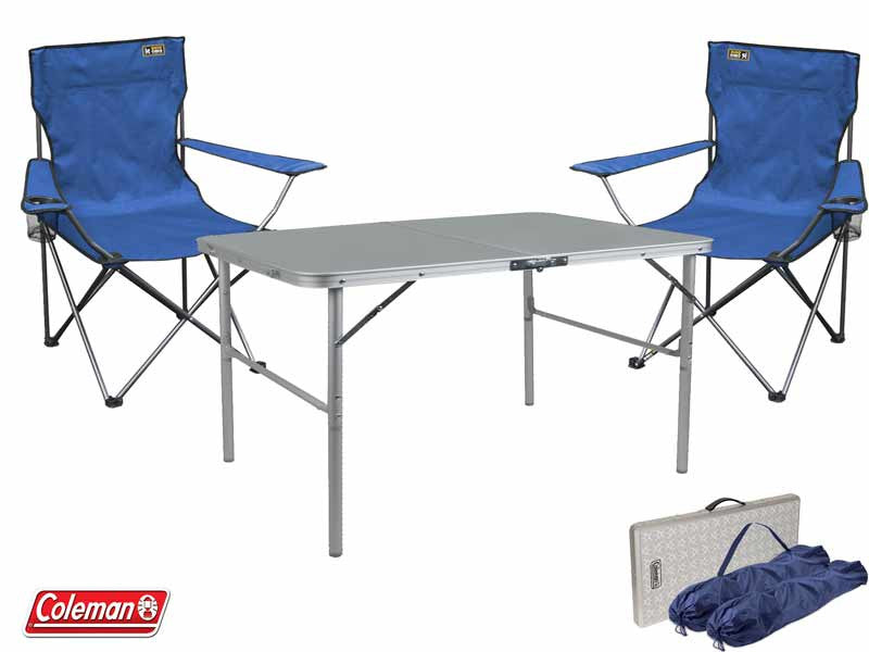 camping table and chairs