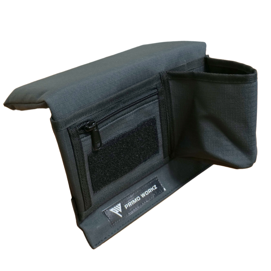 Armrest - with Cupholder - Black Ripstop - Driver Side