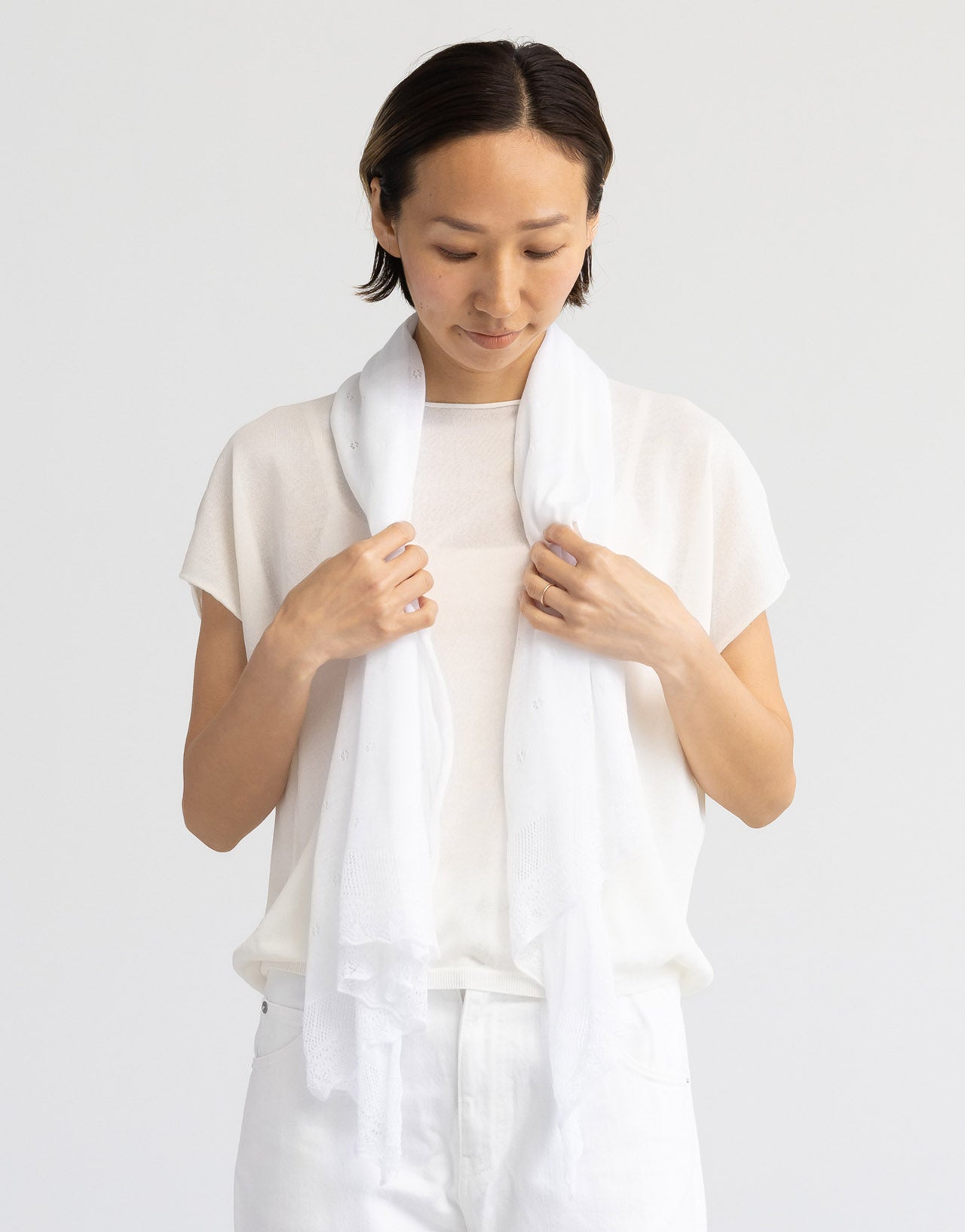 1. 首にかける