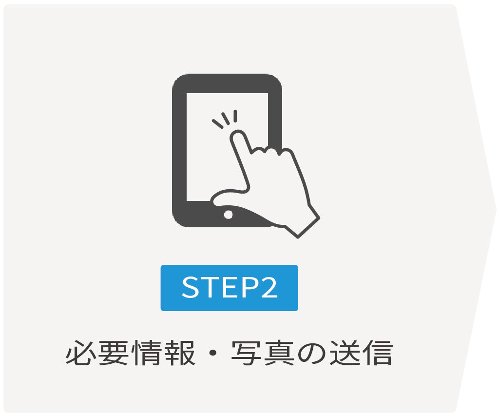 STEP2 必要情報・写真の送信