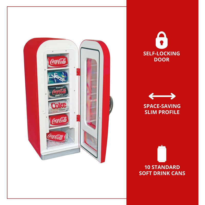 Coca Cola Retro Mini Fridge | Vending Machine Style