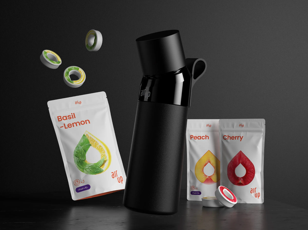 Memobottle, une bouteille d'eau réutilisable ultra plate comme