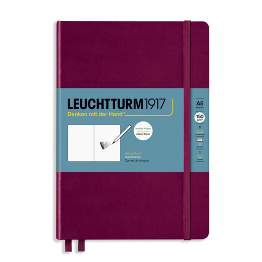 Leuchtturm1917 Sketchbook A5 Medium Hardcover - Black