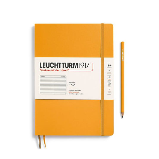 Leuchtturm1917 Composition B5 Hardcover Ruled Notebook - Black