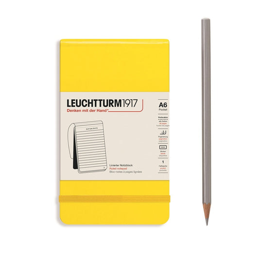 Leuchtturm1917 A6 Pocket Hardcover Dotted Notebook - Black