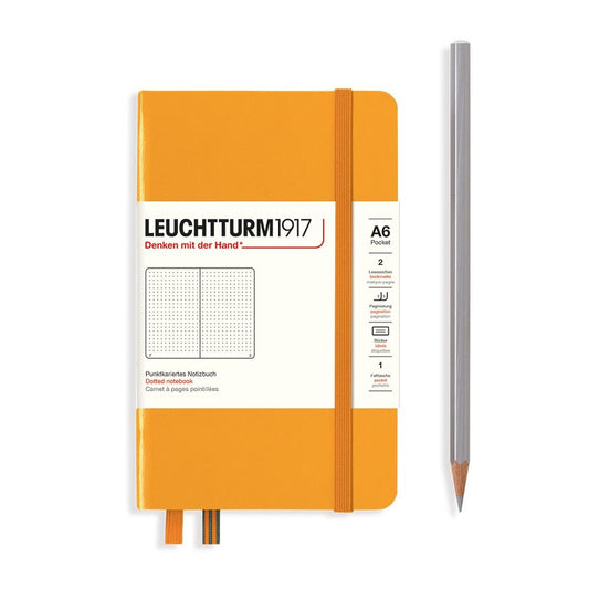 Leuchtturm1917 A6 Pocket Hardcover Squared Notebook - Lemon (Discontinued)