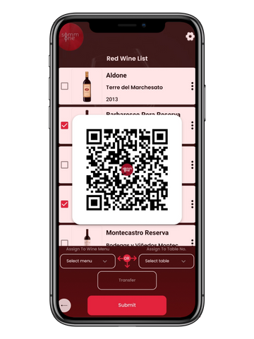 Wine app for sommeliers