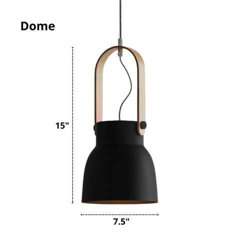 dome style colorful Nordic pendant dimensions
