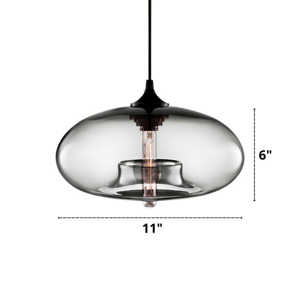 Galloway Modern Glass Pendant Light Dimensions