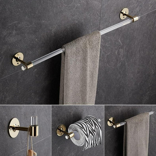 Black & Gold Bathroom Hardware Set – Focal Decor