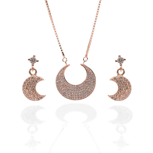 Buy The Pink crescent moon Pendant for Girls Online