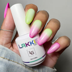 Milky melon nailart nails