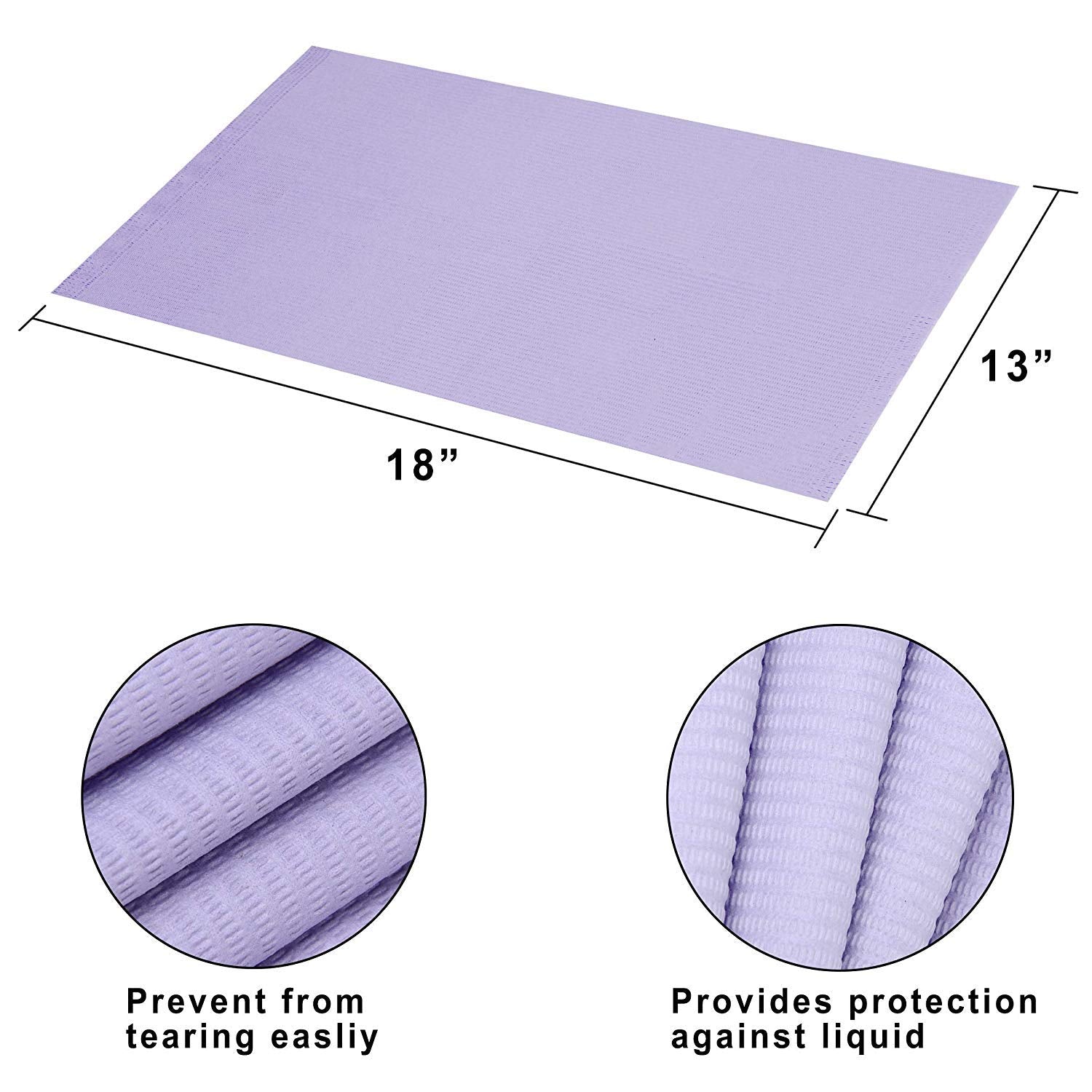 absorbent feature and tear resistant of dental bibs