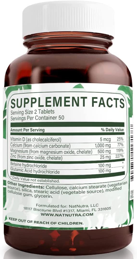 Natural Nutra Calcium Magnesium and Zinc with Vitamin D