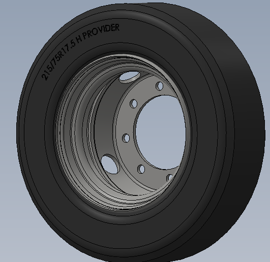 2006216- 215/75R/17.5 Dual White Rim