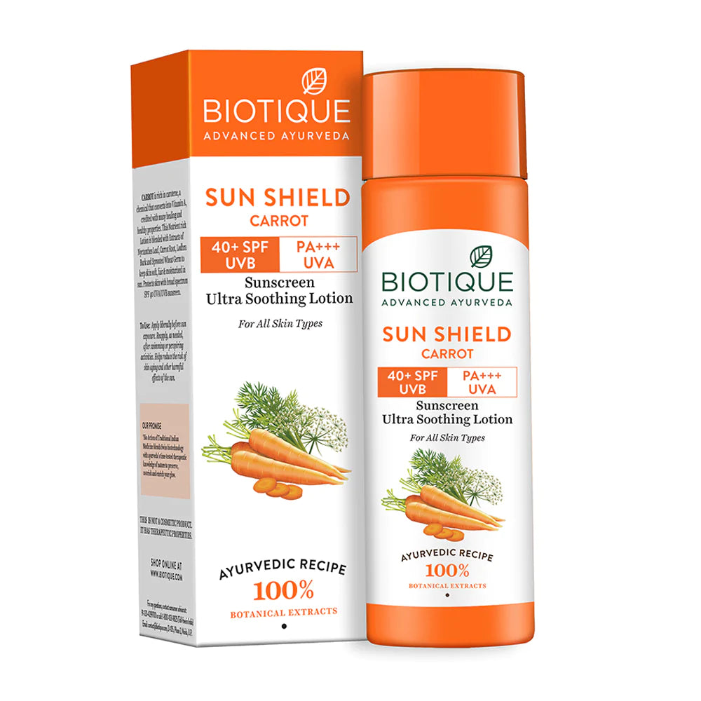 SUN SHIELD CARROT 40+SPF SUNSCREEN LOTION