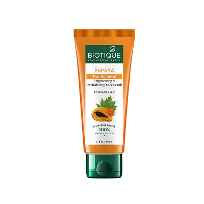 Papaya Tan Removal Brightening & Revitalizing Face Scrub