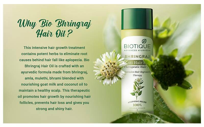 Biotique Bio Bhringraj Therapeutic Hair Oil for Falling Hair Intensive Hair  Regrowth Treatment 200ml  Amazonin Beauty