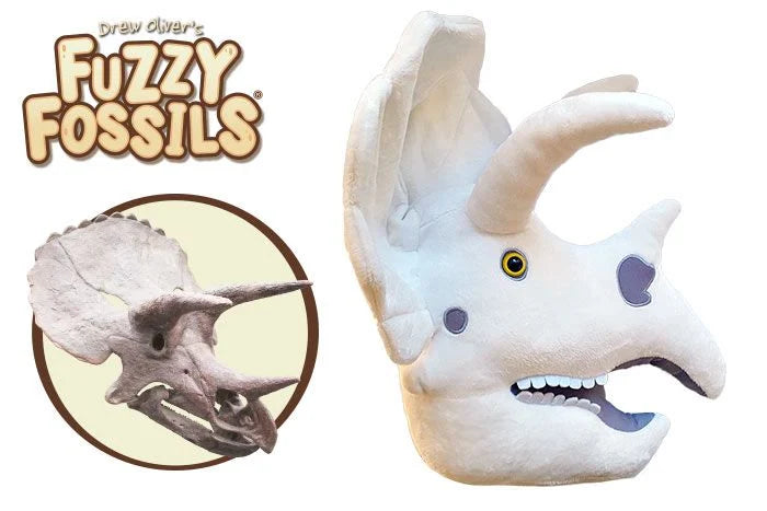 *FINAL SALE* Gigantic Triceratops Skull Dinosaur Plush