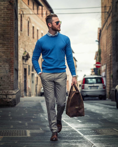 Vintage leather holdall