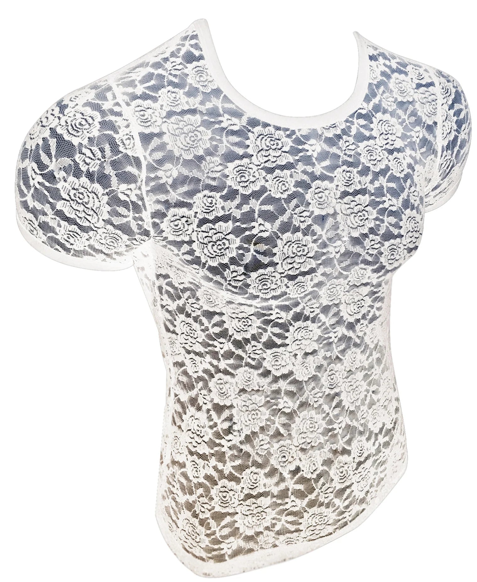 LACE TEE Size:X-LARGE Well Finished with Folded and