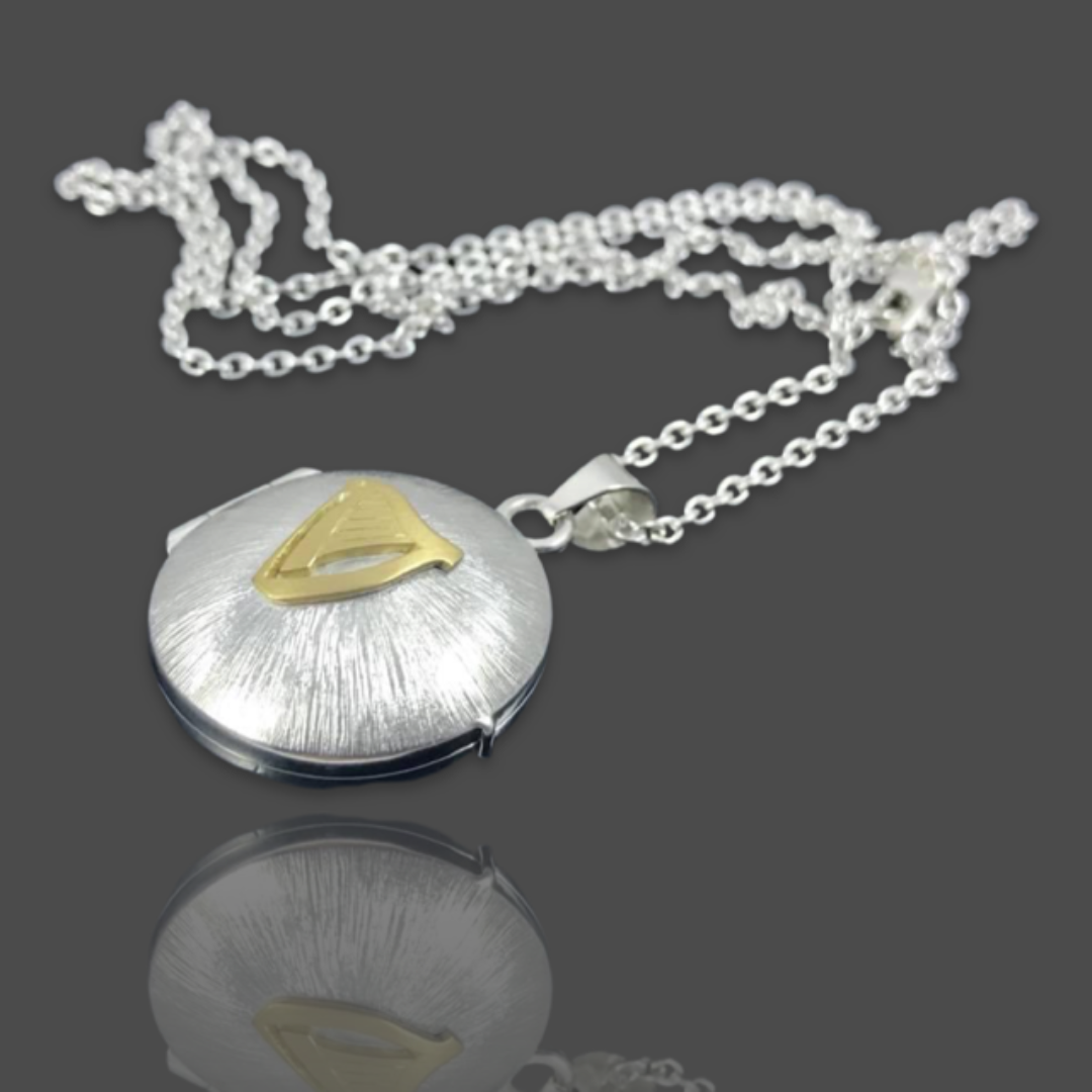 silver and 22ct yellow gold locket