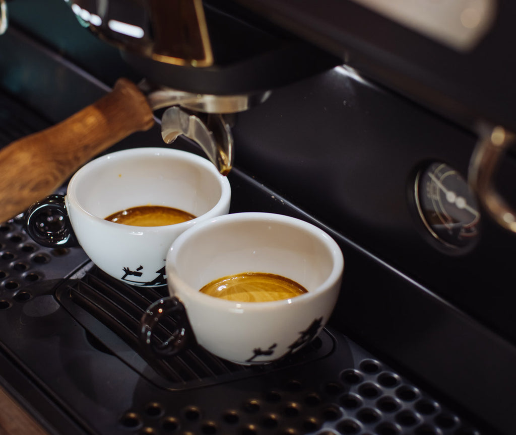 Espresso-Siebträger-Kaffeemaschine