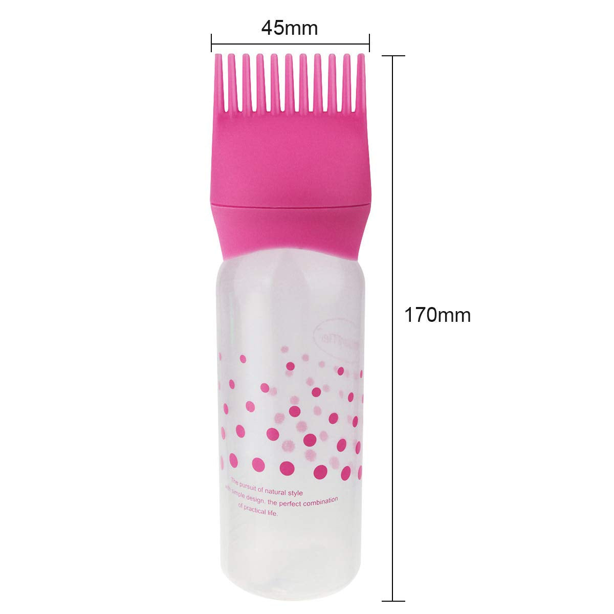 PET Screw Cap Hair Oil Bottle 100 Ml With Comb