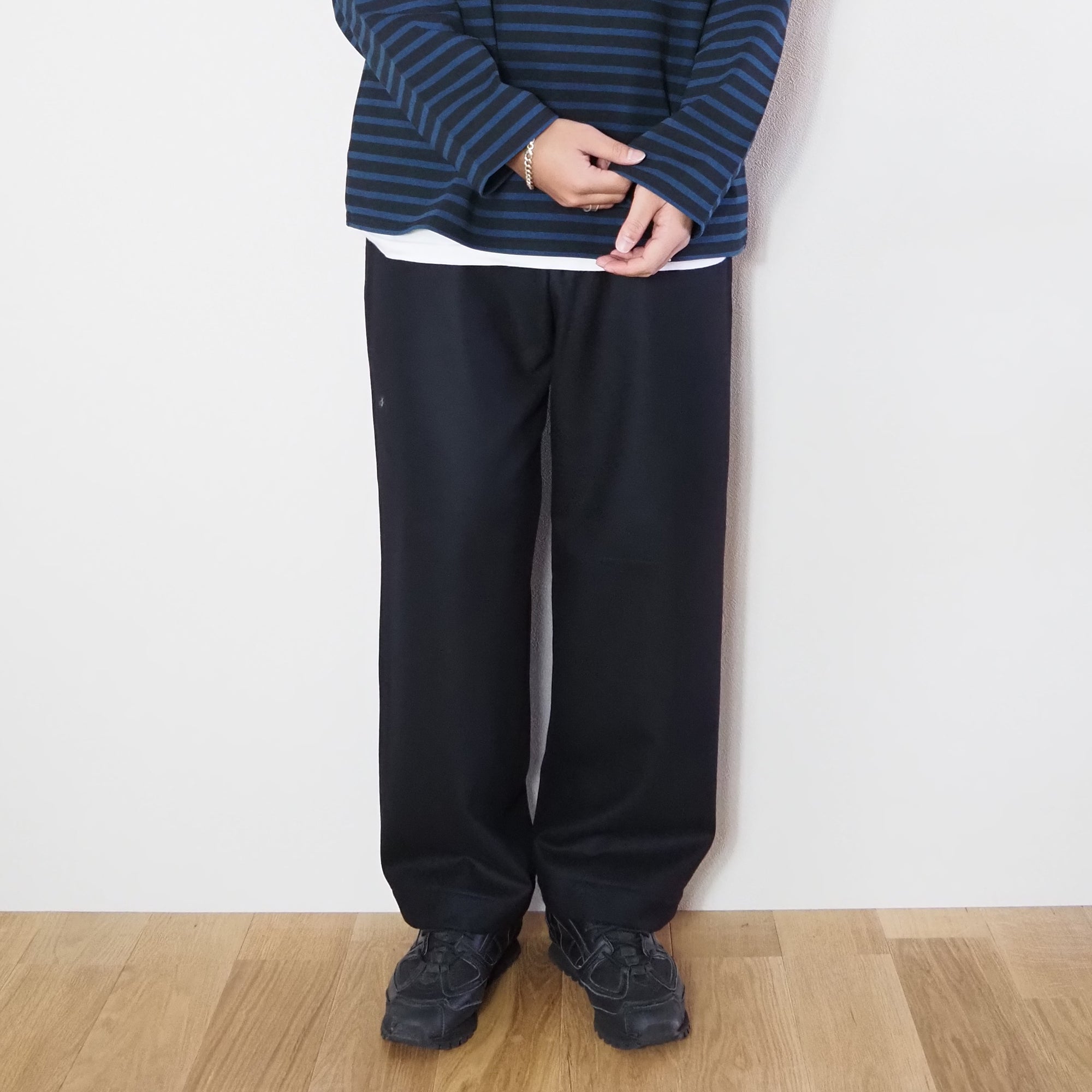 MARKAWARE  ウールフランネルスラックス　22aw  ブラック　サイズ2