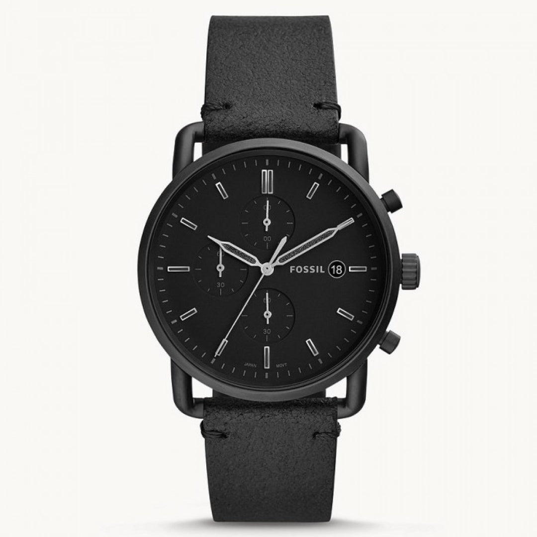 Fossil Black Man, Fossil Men's Commuter Chrono