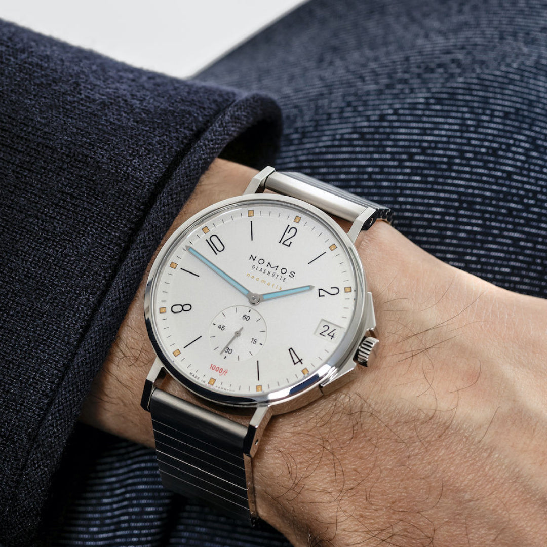 best watcfh for small wrists: Nomos Glashütte Tangente