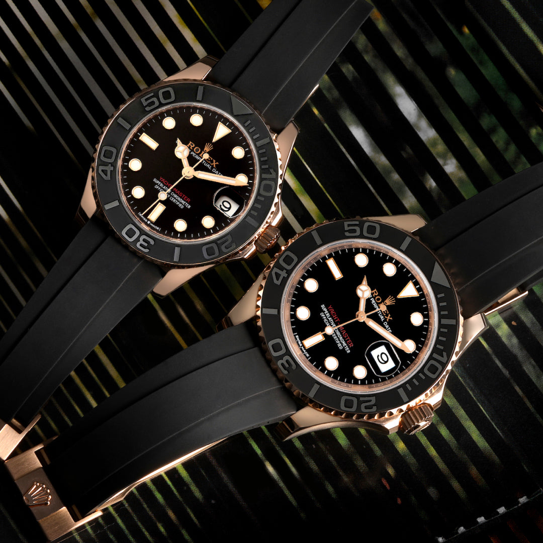 two Rolex Yachtmaster Everose Gold