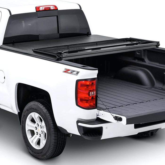 Aa Products Soft Tri Fold Truck Bed Tonneau Cover Compatible Chevy Silverado Gmc Sierra 1500 2007 Up To 2013 Excl 2007 Classic Fits 5 8 Bed Tc St Cs Gs1500 5 8 07 13 Aa Products Inc