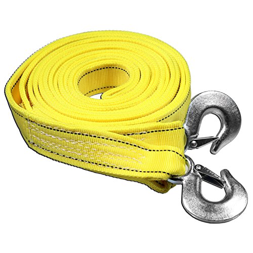 AA Products Heavy Duty Tow Strap Ropes with 2 Safety J Hooks (TS) | AA ...