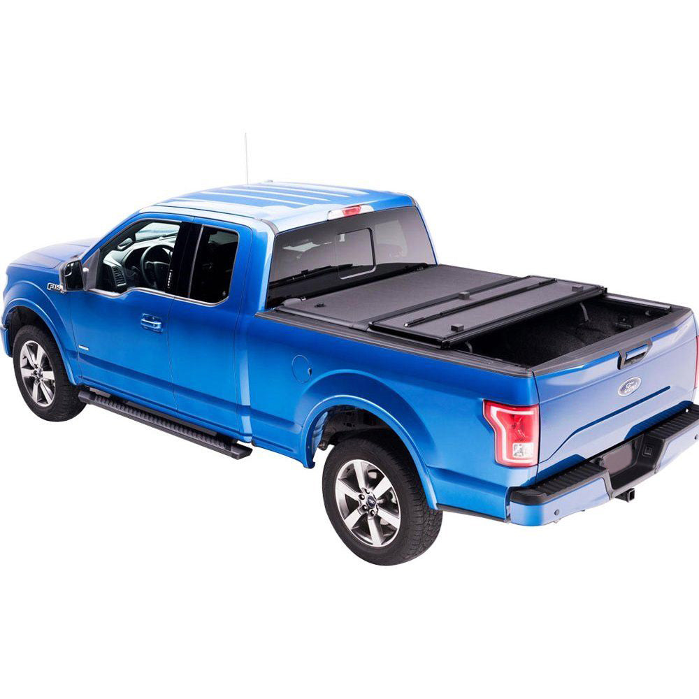 Aa Products Hard Tri Fold Truck Bed Tonneau Cover Compatible Ford F 150 2015 Up To 2019 Fits 55 Bed 65 Bed Tc Ht F15015 18