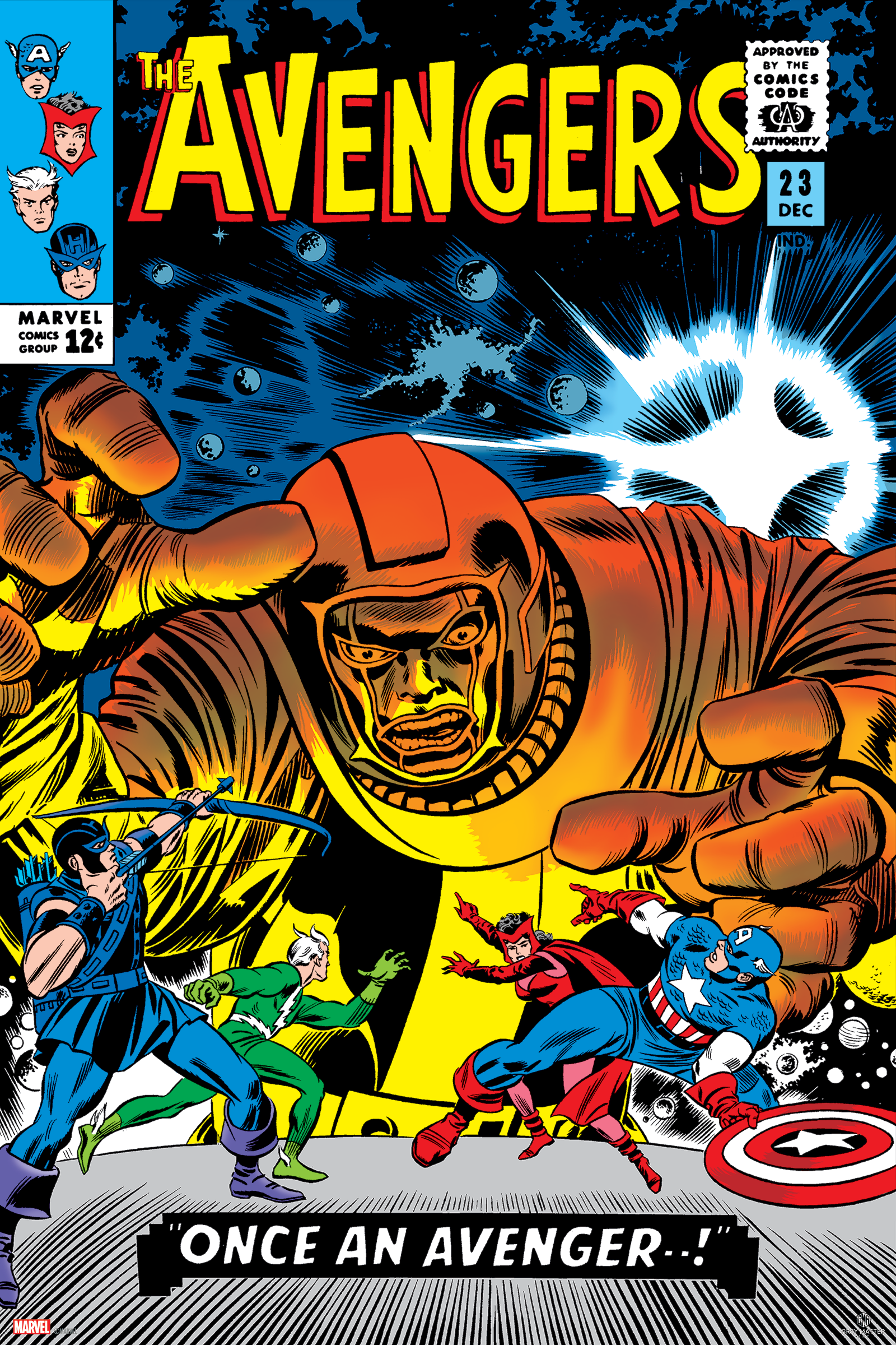 Avengers #23 by Jack Kirby & John Romita – Grey Matter Art