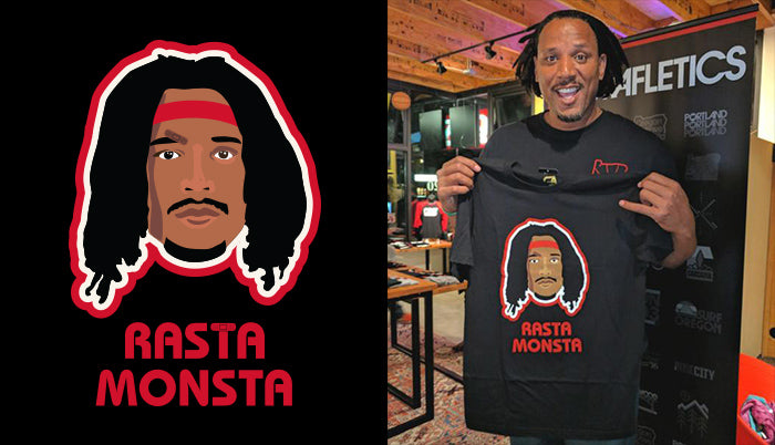 Portland T-Shirts | Brian Grant T-Shirt | Rasta Monsta Tee | Grafletics