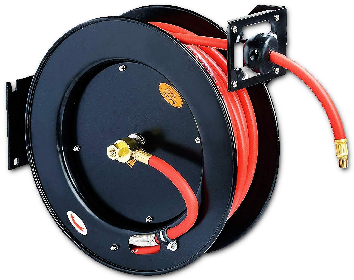 SuperHandy Mountable Retractable Extension Cord Reel - 12AWG x 65' Ft