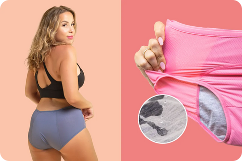 RanZZRan Period Underwear Heavy Flow High Waist Menstrual Panties Soft Leak  Proof Absorbent Underwear at  Women's Clothing store