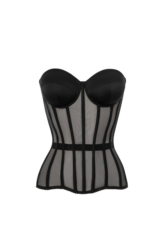 Off-White Black Cupless Corset Top Est. Size XS – Mine & Yours