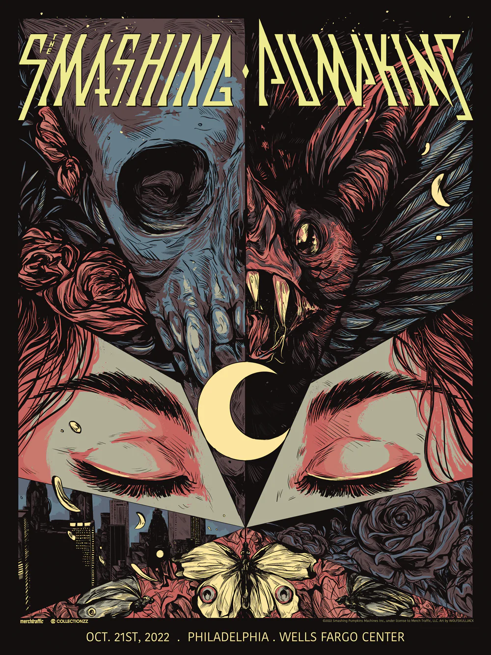 The Smashing Pumpkins Philadelphia October 21, 2022 Print