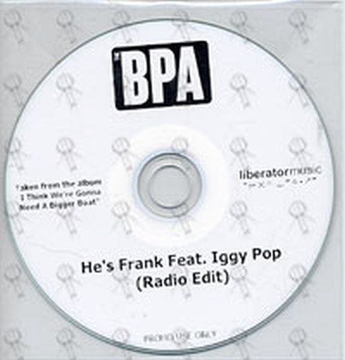 He's Frank feat. Iggy Pop (radio edit) - Rare Records Au