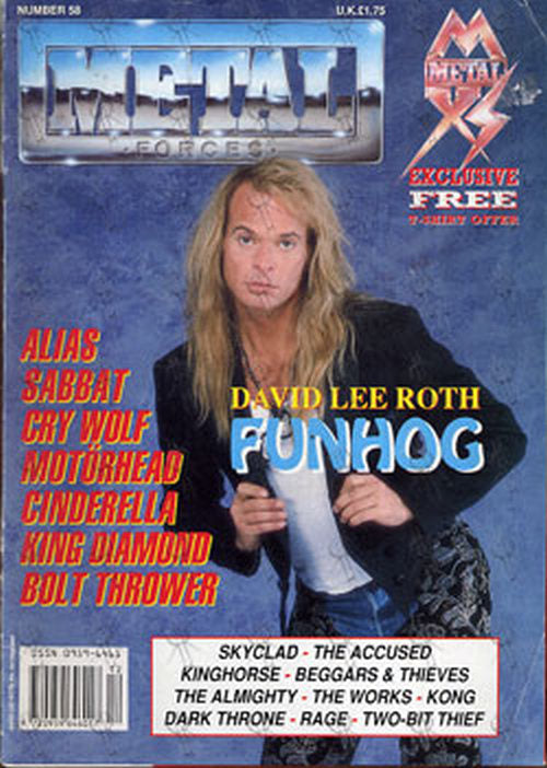 Metal Forces' - David Lee Roth On Cover - Rare Records Au