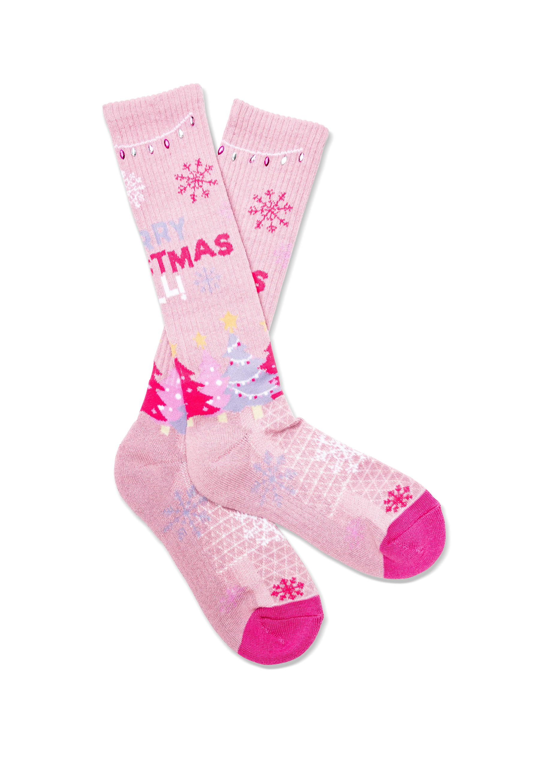 Lucky Chuck Merry Christmas Y'all Boot Socks