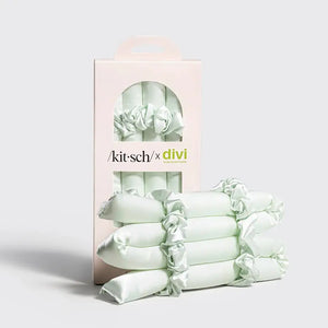 Satin Heatless Curling Set ~ Seafoam Green - The Mustard Seed