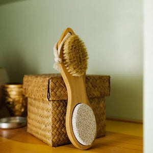 Bamboo Exfoliating Foot Pedicure Tool - The Mustard Seed