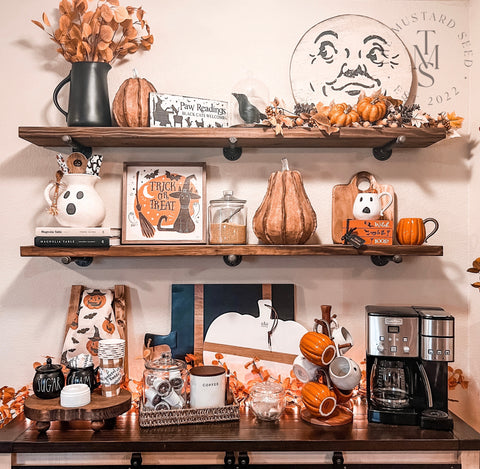 fall and halloween coffee bar