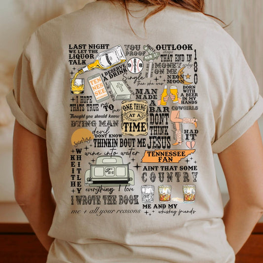 InstaDesignsShop 98 Braves Lyrics T-Shirt | Morgan Wallen Tshirt | Bella Canvas Unisex Jersey Short Sleeve Tee | Graphic Tees
