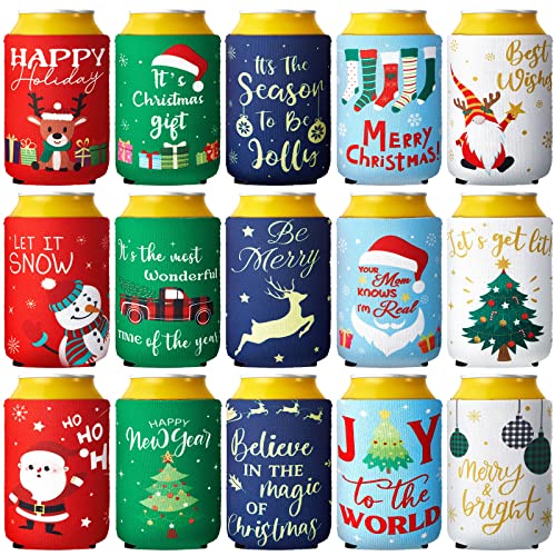 Christmas Koozies Bulk for Cans - Pop Nordic 12 Pack Beer Can Koozies, —  The Beer Connoisseur® Store